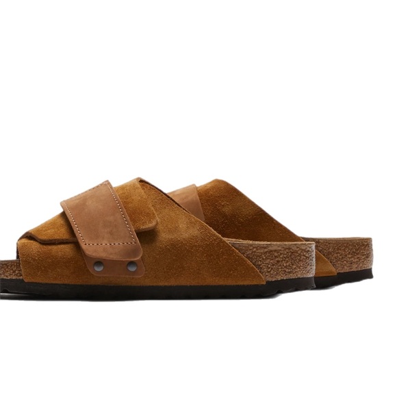 Birkenstock Kyoto Nubuck Suede Slide Sandal - Picture 4 of 10